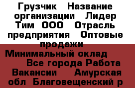 Грузчик › Название организации ­ Лидер Тим, ООО › Отрасль предприятия ­ Оптовые продажи › Минимальный оклад ­ 15 000 - Все города Работа » Вакансии   . Амурская обл.,Благовещенский р-н